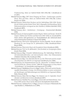 Bild der Seite - 575 - in Die schwierige Versöhnung - Italien, Österreich und Südtirol im 20. Jahrhundert