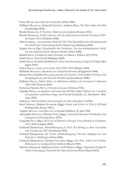 Image of the Page - 587 - in Die schwierige Versöhnung - Italien, Österreich und Südtirol im 20. Jahrhundert