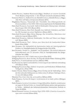 Image of the Page - 589 - in Die schwierige Versöhnung - Italien, Österreich und Südtirol im 20. Jahrhundert