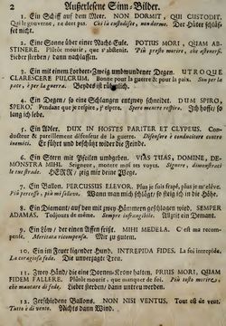 Image of the Page - 1 - in Sinnbilder - Devises et Emblemes