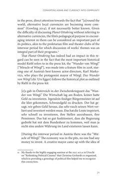 Bild der Seite - 71 - in Siting Futurity - The “Feel Good” Tactical Radicalism of Contemporary Culture in and around Vienna