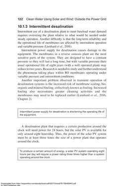 Image of the Page - 122 - in Clean Water Using Solar and Wind - Outside the Power Grid