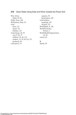 Image of the Page - 210 - in Clean Water Using Solar and Wind - Outside the Power Grid