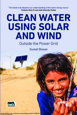 Bild der Seite - Einband vorne - in Clean Water Using Solar and Wind - Outside the Power Grid