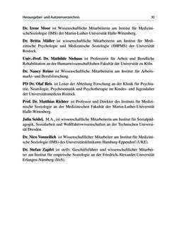 Image of the Page - XI - in Soziale Netzwerke und gesundheitliche Ungleichheiten - Eine neue Perspektive für die Forschung