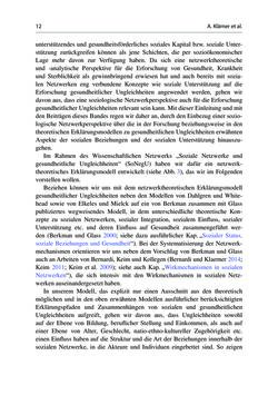 Image of the Page - 12 - in Soziale Netzwerke und gesundheitliche Ungleichheiten - Eine neue Perspektive für die Forschung