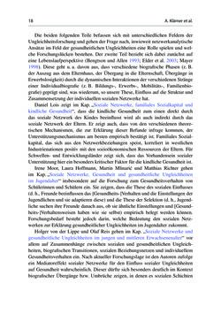 Image of the Page - 18 - in Soziale Netzwerke und gesundheitliche Ungleichheiten - Eine neue Perspektive für die Forschung