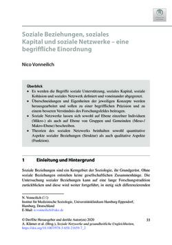 Bild der Seite - 33 - in Soziale Netzwerke und gesundheitliche Ungleichheiten - Eine neue Perspektive für die Forschung