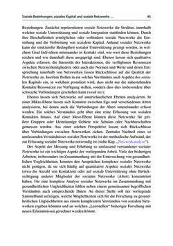 Image of the Page - 45 - in Soziale Netzwerke und gesundheitliche Ungleichheiten - Eine neue Perspektive für die Forschung
