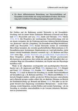 Image of the Page - 66 - in Soziale Netzwerke und gesundheitliche Ungleichheiten - Eine neue Perspektive für die Forschung