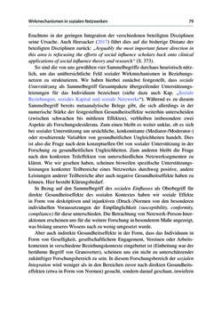 Image of the Page - 79 - in Soziale Netzwerke und gesundheitliche Ungleichheiten - Eine neue Perspektive für die Forschung