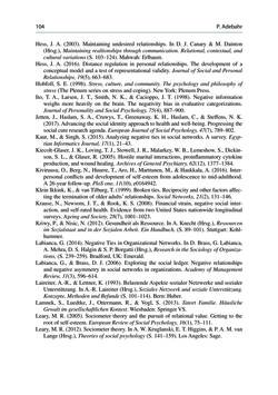 Image of the Page - 104 - in Soziale Netzwerke und gesundheitliche Ungleichheiten - Eine neue Perspektive für die Forschung
