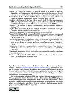 Image of the Page - 191 - in Soziale Netzwerke und gesundheitliche Ungleichheiten - Eine neue Perspektive für die Forschung