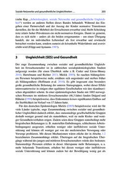 Image of the Page - 203 - in Soziale Netzwerke und gesundheitliche Ungleichheiten - Eine neue Perspektive für die Forschung