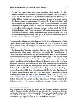 Image of the Page - 217 - in Soziale Netzwerke und gesundheitliche Ungleichheiten - Eine neue Perspektive für die Forschung