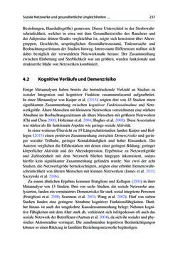 Image of the Page - 237 - in Soziale Netzwerke und gesundheitliche Ungleichheiten - Eine neue Perspektive für die Forschung