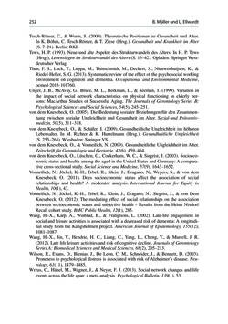 Image of the Page - 252 - in Soziale Netzwerke und gesundheitliche Ungleichheiten - Eine neue Perspektive für die Forschung