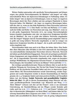Image of the Page - 295 - in Soziale Netzwerke und gesundheitliche Ungleichheiten - Eine neue Perspektive für die Forschung