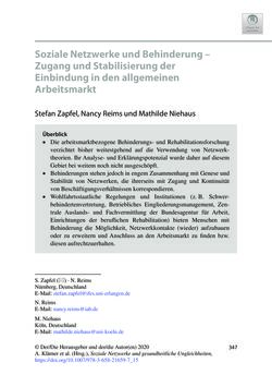 Bild der Seite - 347 - in Soziale Netzwerke und gesundheitliche Ungleichheiten - Eine neue Perspektive für die Forschung