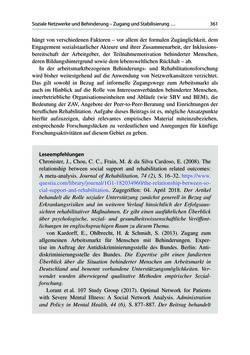 Image of the Page - 361 - in Soziale Netzwerke und gesundheitliche Ungleichheiten - Eine neue Perspektive für die Forschung
