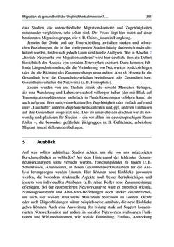 Image of the Page - 391 - in Soziale Netzwerke und gesundheitliche Ungleichheiten - Eine neue Perspektive für die Forschung