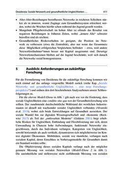 Image of the Page - 411 - in Soziale Netzwerke und gesundheitliche Ungleichheiten - Eine neue Perspektive für die Forschung