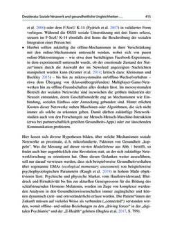 Image of the Page - 415 - in Soziale Netzwerke und gesundheitliche Ungleichheiten - Eine neue Perspektive für die Forschung