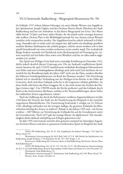 Image of the Page - 208 - in Spital als Lebensform - Österreichische Spitalordnungen und Spitalinstruktionen der Neuzeit, Volume 1