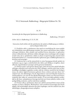 Image of the Page - 703 - in Spital als Lebensform - Österreichische Spitalordnungen und Spitalinstruktionen der Neuzeit, Volume 2