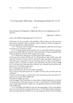 Image of the Page - 716 - in Spital als Lebensform - Österreichische Spitalordnungen und Spitalinstruktionen der Neuzeit, Volume 2