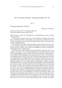 Image of the Page - 721 - in Spital als Lebensform - Österreichische Spitalordnungen und Spitalinstruktionen der Neuzeit, Volume 2