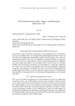 Image of the Page - 879 - in Spital als Lebensform - Österreichische Spitalordnungen und Spitalinstruktionen der Neuzeit, Volume 2