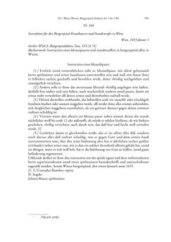 Image of the Page - 995 - in Spital als Lebensform - Österreichische Spitalordnungen und Spitalinstruktionen der Neuzeit, Volume 2