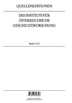 Image of the Page - Einband hinten - in Spital als Lebensform - Österreichische Spitalordnungen und Spitalinstruktionen der Neuzeit, Volume 2