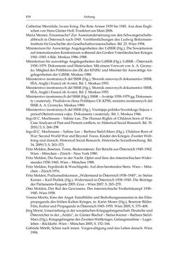 Image of the Page - 818 - in Stalins Soldaten in Österreich - Die Innensicht der sowjetischen Besatzung 1945–1955