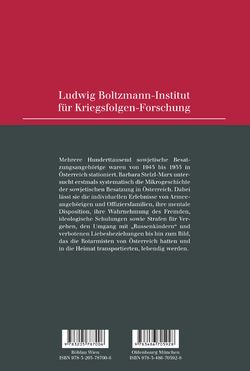 Image of the Page - Einband hinten - in Stalins Soldaten in Österreich - Die Innensicht der sowjetischen Besatzung 1945–1955