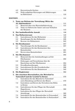 Bild der Seite - 6 - in INSTRUKTIONEN UND ORDNUNGEN DER STIFTSHERRSCHAFT KLOSTERNEUBURG - Quellen zur Verwaltung sowie zur Land- und Forstwirtschaft einer geistlichen Grundherrschaft in der Frühen Neuzeit