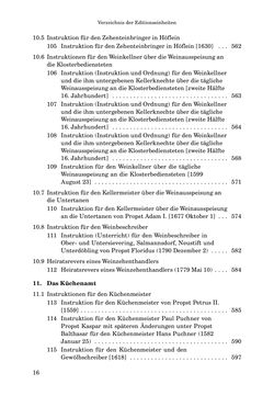 Bild der Seite - 16 - in INSTRUKTIONEN UND ORDNUNGEN DER STIFTSHERRSCHAFT KLOSTERNEUBURG - Quellen zur Verwaltung sowie zur Land- und Forstwirtschaft einer geistlichen Grundherrschaft in der Frühen Neuzeit