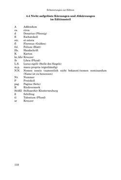 Bild der Seite - 110 - in INSTRUKTIONEN UND ORDNUNGEN DER STIFTSHERRSCHAFT KLOSTERNEUBURG - Quellen zur Verwaltung sowie zur Land- und Forstwirtschaft einer geistlichen Grundherrschaft in der Frühen Neuzeit