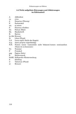 Bild der Seite - 110 - in INSTRUKTIONEN UND ORDNUNGEN DER STIFTSHERRSCHAFT KLOSTERNEUBURG - Quellen zur Verwaltung sowie zur Land- und Forstwirtschaft einer geistlichen Grundherrschaft in der Frühen Neuzeit