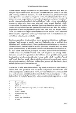 Bild der Seite - 127 - in INSTRUKTIONEN UND ORDNUNGEN DER STIFTSHERRSCHAFT KLOSTERNEUBURG - Quellen zur Verwaltung sowie zur Land- und Forstwirtschaft einer geistlichen Grundherrschaft in der Frühen Neuzeit