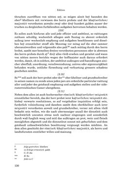 Image of the Page - 130 - in INSTRUKTIONEN UND ORDNUNGEN DER STIFTSHERRSCHAFT KLOSTERNEUBURG - Quellen zur Verwaltung sowie zur Land- und Forstwirtschaft einer geistlichen Grundherrschaft in der Frühen Neuzeit