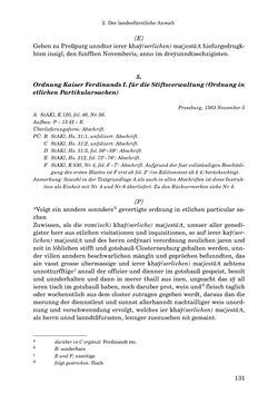 Image of the Page - 131 - in INSTRUKTIONEN UND ORDNUNGEN DER STIFTSHERRSCHAFT KLOSTERNEUBURG - Quellen zur Verwaltung sowie zur Land- und Forstwirtschaft einer geistlichen Grundherrschaft in der Frühen Neuzeit