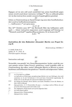 Image of the Page - 145 - in INSTRUKTIONEN UND ORDNUNGEN DER STIFTSHERRSCHAFT KLOSTERNEUBURG - Quellen zur Verwaltung sowie zur Land- und Forstwirtschaft einer geistlichen Grundherrschaft in der Frühen Neuzeit