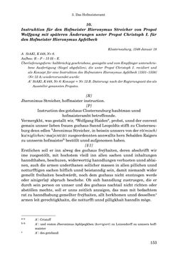 Image of the Page - 153 - in INSTRUKTIONEN UND ORDNUNGEN DER STIFTSHERRSCHAFT KLOSTERNEUBURG - Quellen zur Verwaltung sowie zur Land- und Forstwirtschaft einer geistlichen Grundherrschaft in der Frühen Neuzeit