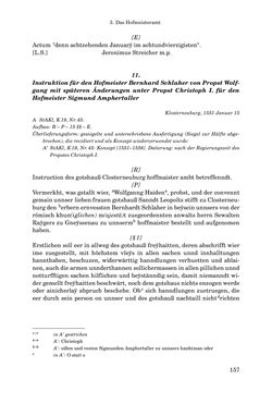 Image of the Page - 157 - in INSTRUKTIONEN UND ORDNUNGEN DER STIFTSHERRSCHAFT KLOSTERNEUBURG - Quellen zur Verwaltung sowie zur Land- und Forstwirtschaft einer geistlichen Grundherrschaft in der Frühen Neuzeit