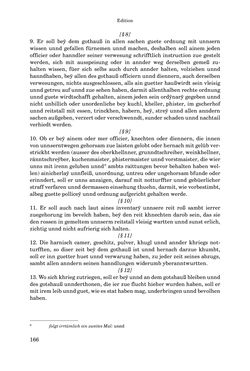 Image of the Page - 166 - in INSTRUKTIONEN UND ORDNUNGEN DER STIFTSHERRSCHAFT KLOSTERNEUBURG - Quellen zur Verwaltung sowie zur Land- und Forstwirtschaft einer geistlichen Grundherrschaft in der Frühen Neuzeit