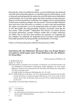 Bild der Seite - 174 - in INSTRUKTIONEN UND ORDNUNGEN DER STIFTSHERRSCHAFT KLOSTERNEUBURG - Quellen zur Verwaltung sowie zur Land- und Forstwirtschaft einer geistlichen Grundherrschaft in der Frühen Neuzeit