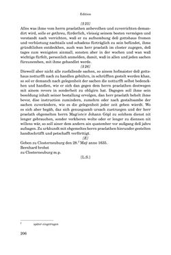 Image of the Page - 206 - in INSTRUKTIONEN UND ORDNUNGEN DER STIFTSHERRSCHAFT KLOSTERNEUBURG - Quellen zur Verwaltung sowie zur Land- und Forstwirtschaft einer geistlichen Grundherrschaft in der Frühen Neuzeit