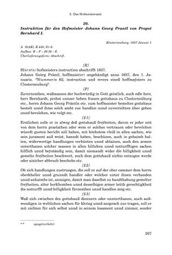 Image of the Page - 207 - in INSTRUKTIONEN UND ORDNUNGEN DER STIFTSHERRSCHAFT KLOSTERNEUBURG - Quellen zur Verwaltung sowie zur Land- und Forstwirtschaft einer geistlichen Grundherrschaft in der Frühen Neuzeit